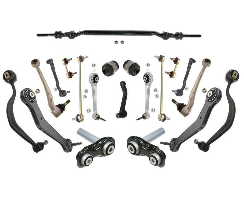 BMW Suspension Control Arm Kit - Front and Rear (20 Pieces) 33551095696 - Lemfoerder 3084485KIT